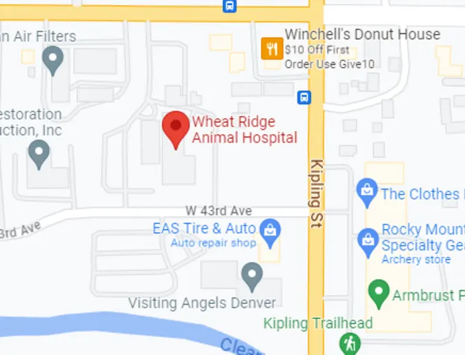Map of Wheat Ridge Animal Hospital